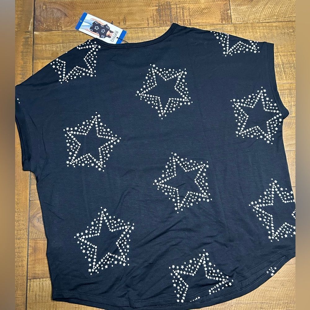 Buffalo Women’s French Terry Short Sleeve Top - Picture 5 of 12